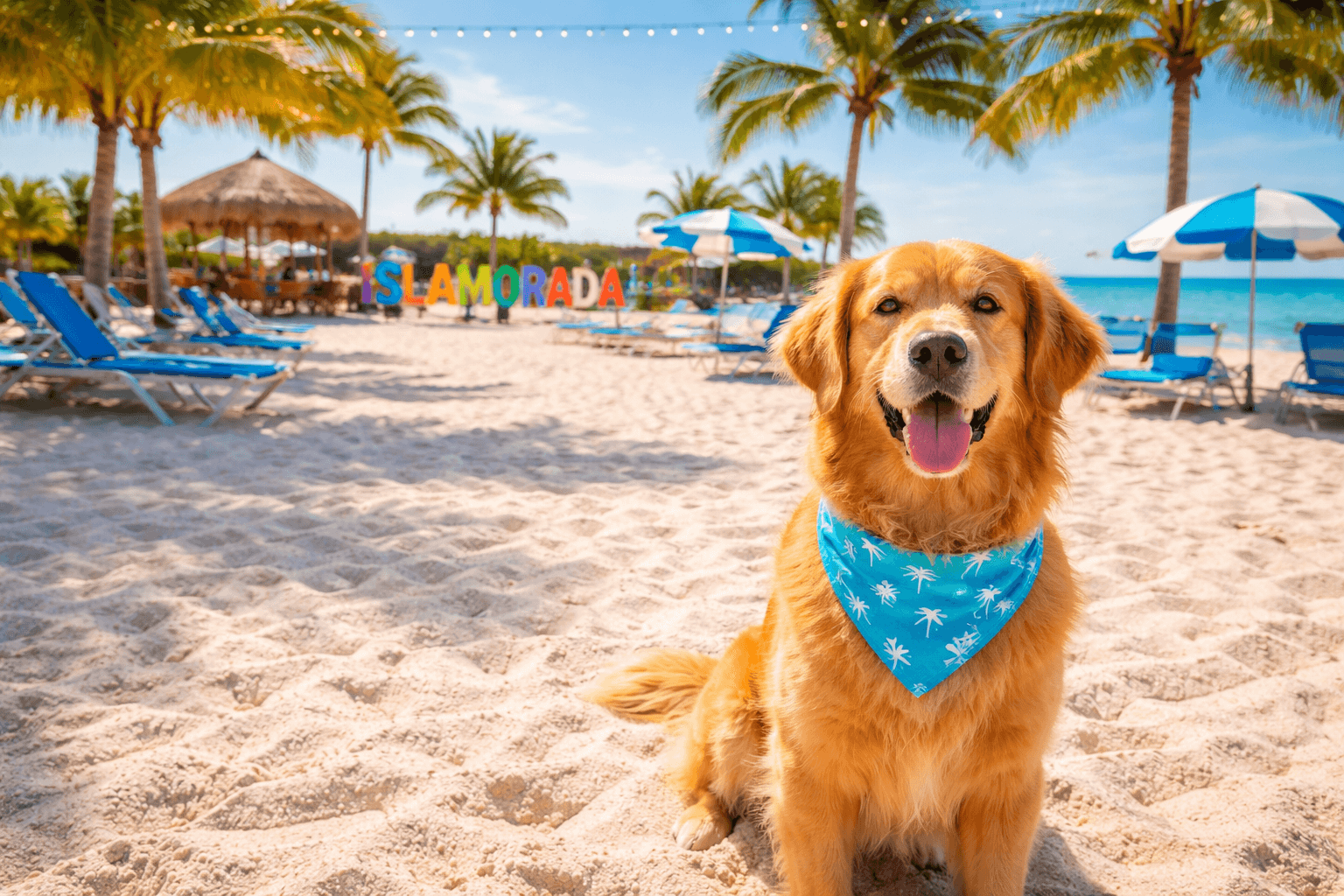 Cane in spiaggia Islamorada